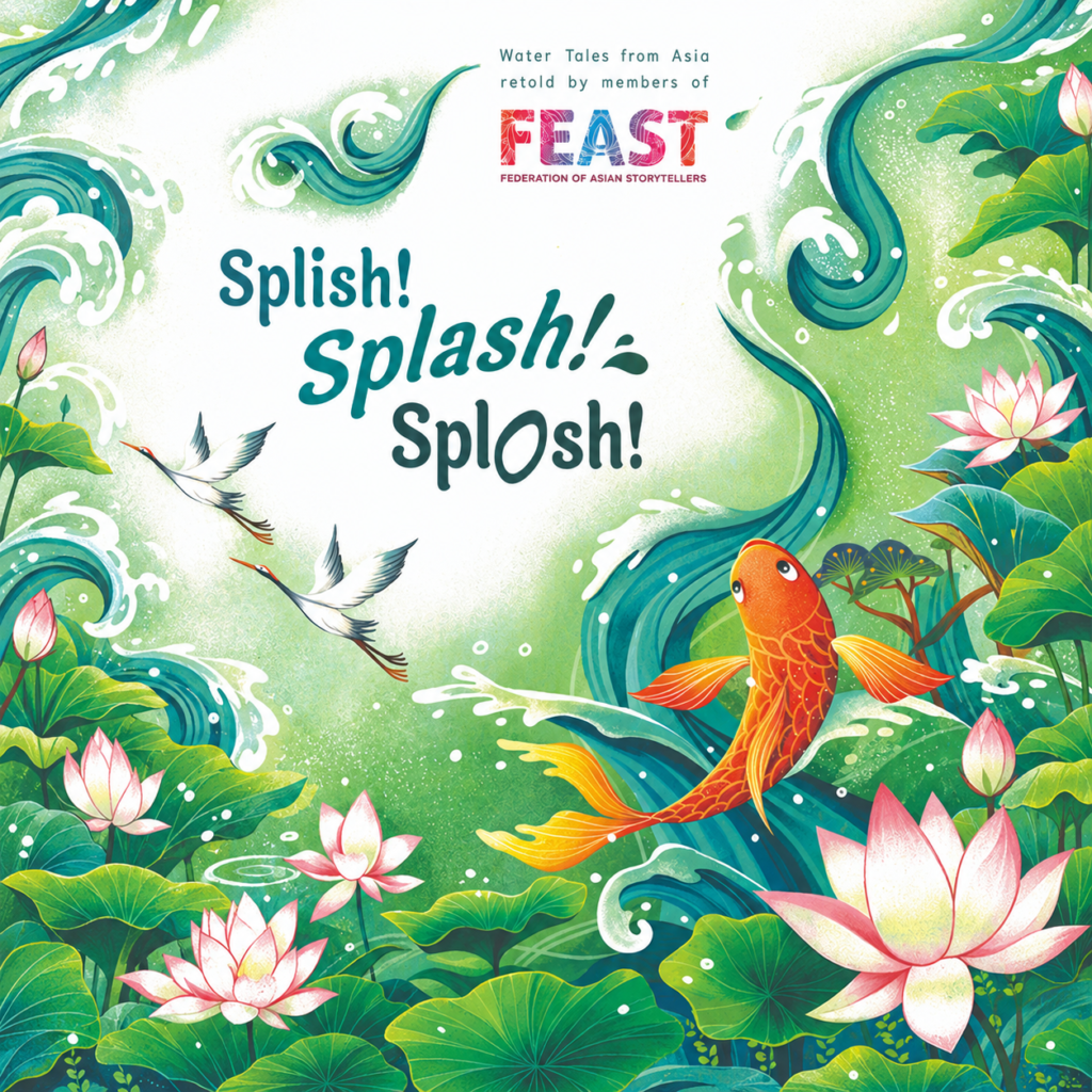 Book cover of FEAST Book Splish Splash Splosh - Water Tales from Asia - Rohini Vij